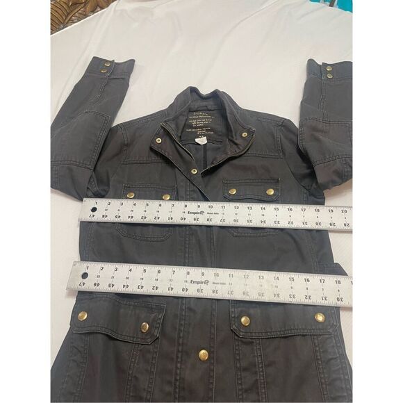 J. Crew Relaxed Boyfriend Field Wax Dark Grey Jacket Size Medium - Picture 3 of 9
